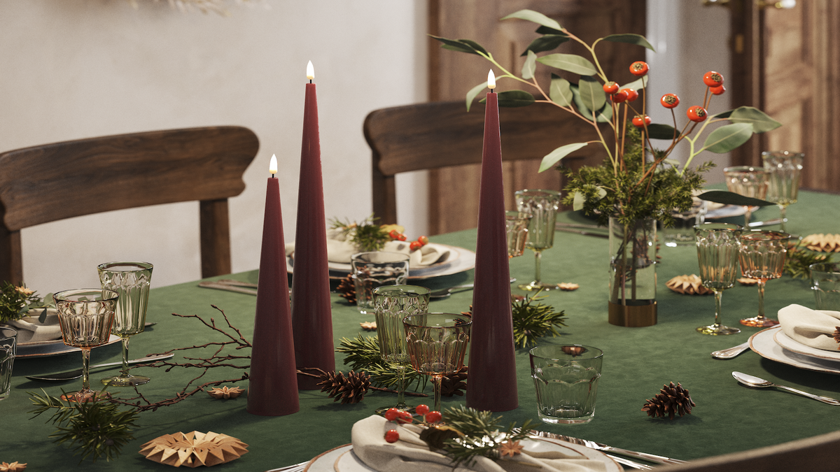 Natural faith LED Cone candle