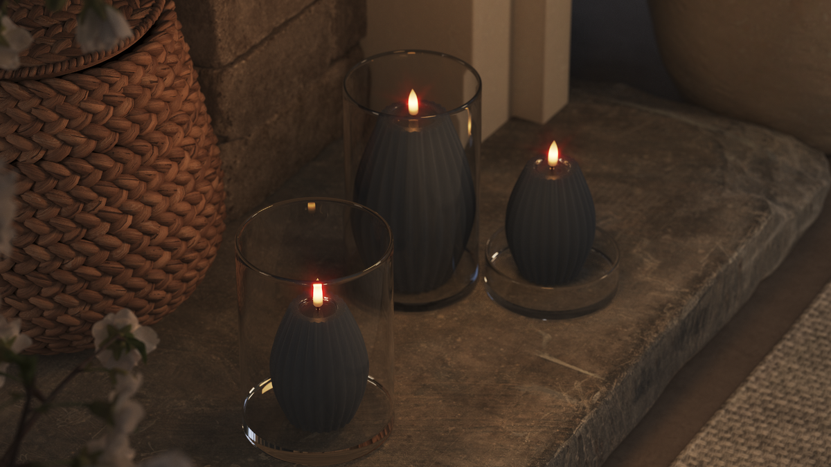 LED Rilleljus Med naturtro LED flamma