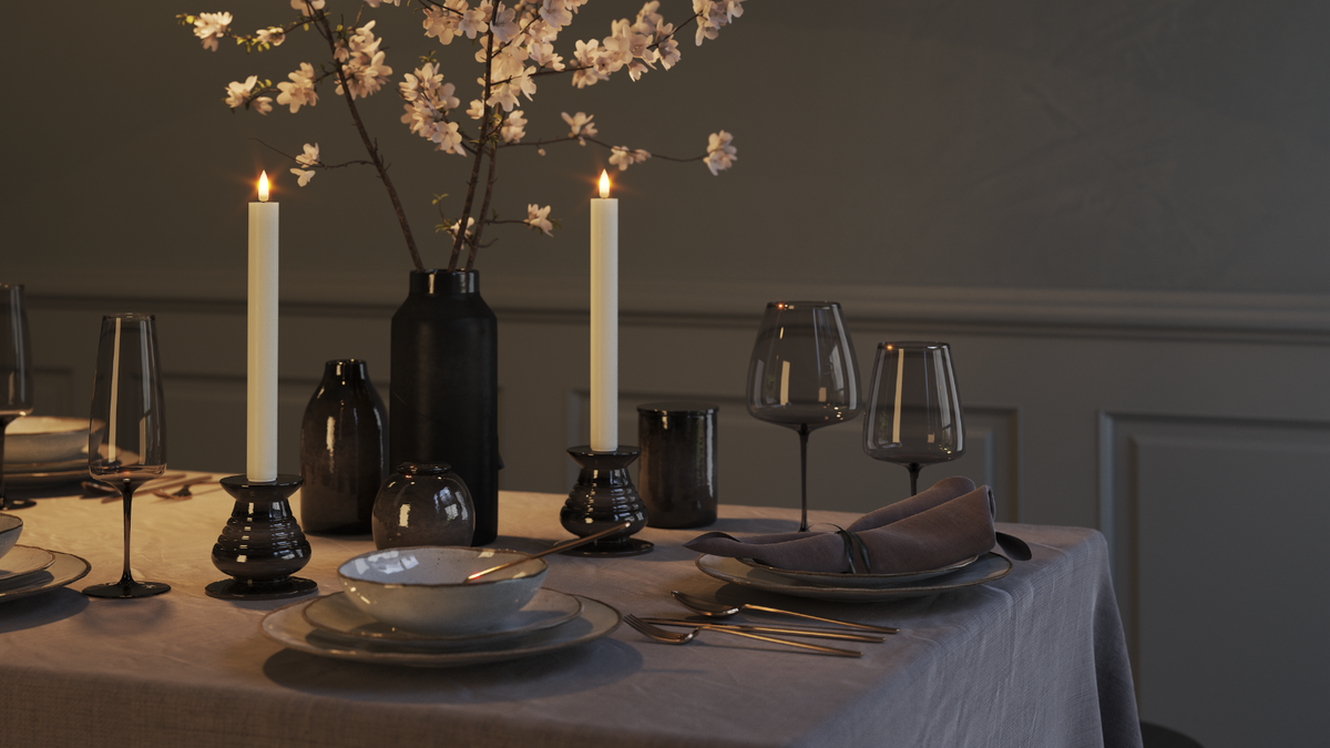 LED Dinner candle With lifelike LED flame