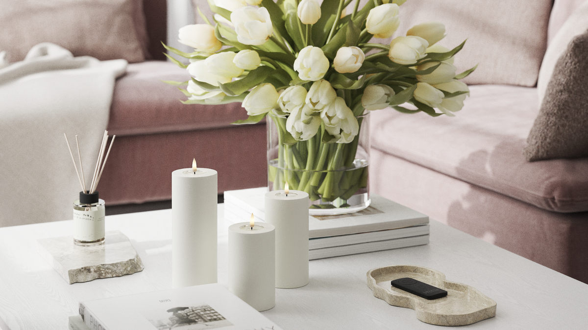 Practical timer function to your LED Pillar candle