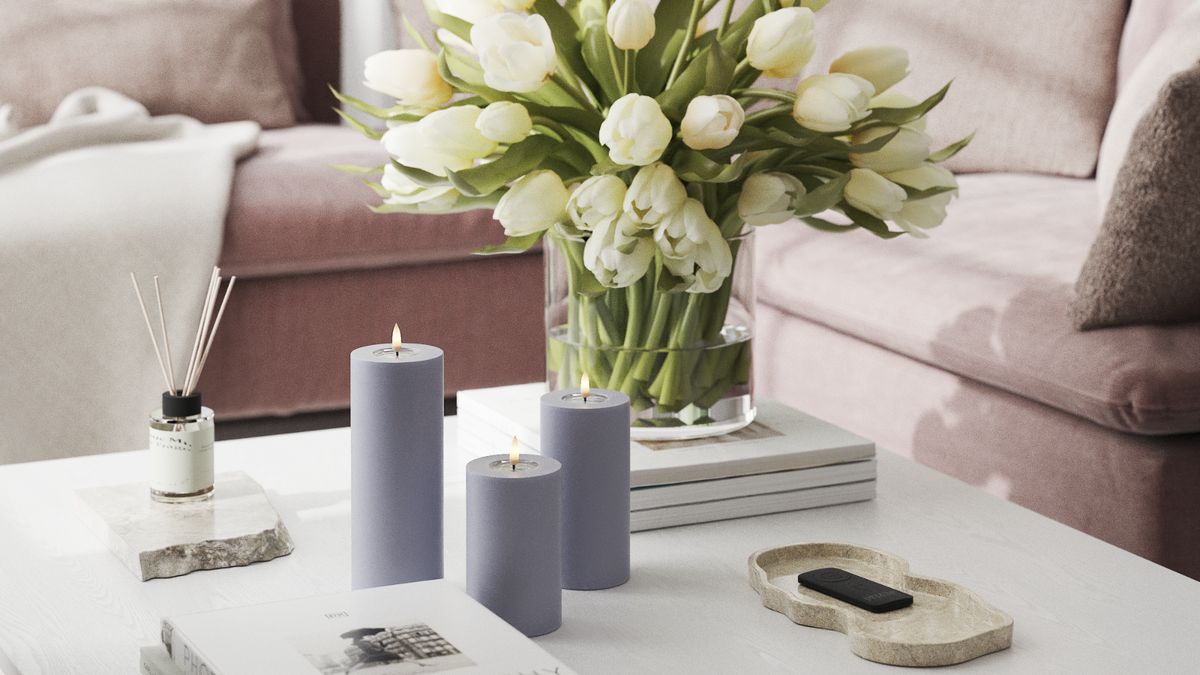Practical timer function to your LED Pillar candle