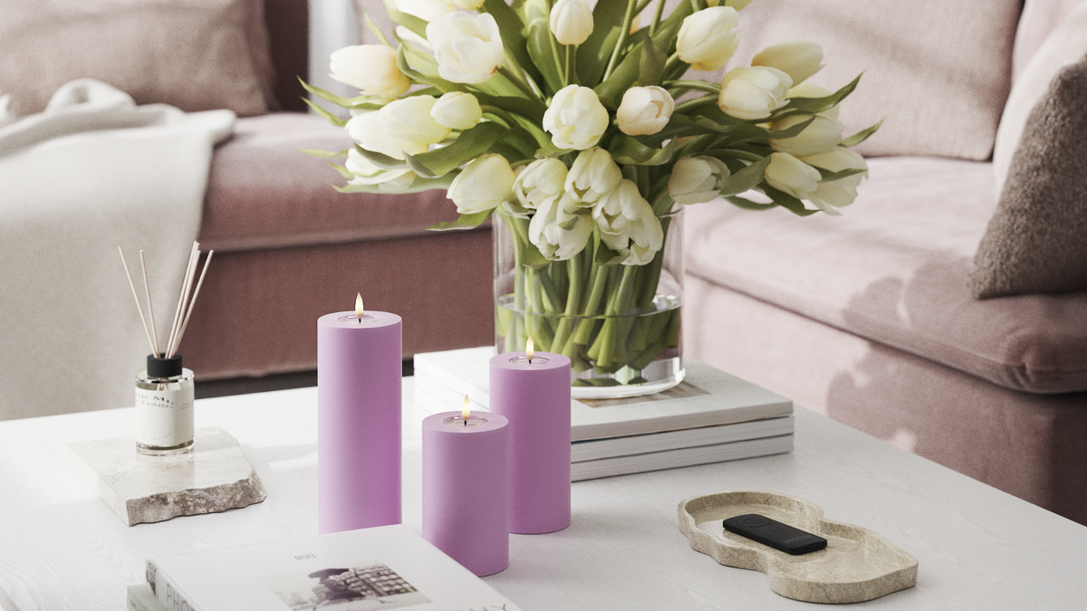 Practical timer function to your LED Pillar candle
