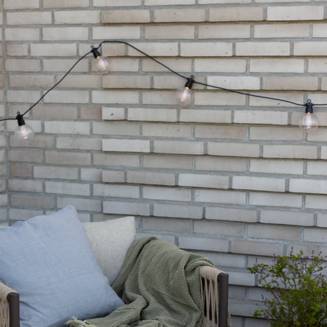 Deluxe Homeart Exclusive striped light chain Ø6 starter set Light chain 3