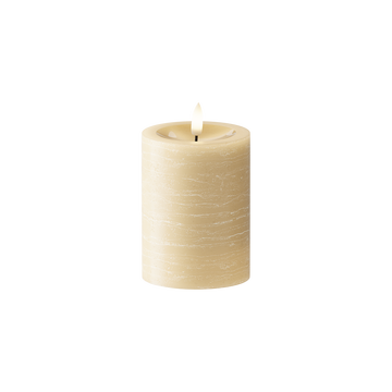 LED Pillar candle Ø 7.5 x 10 cm Light Caramel