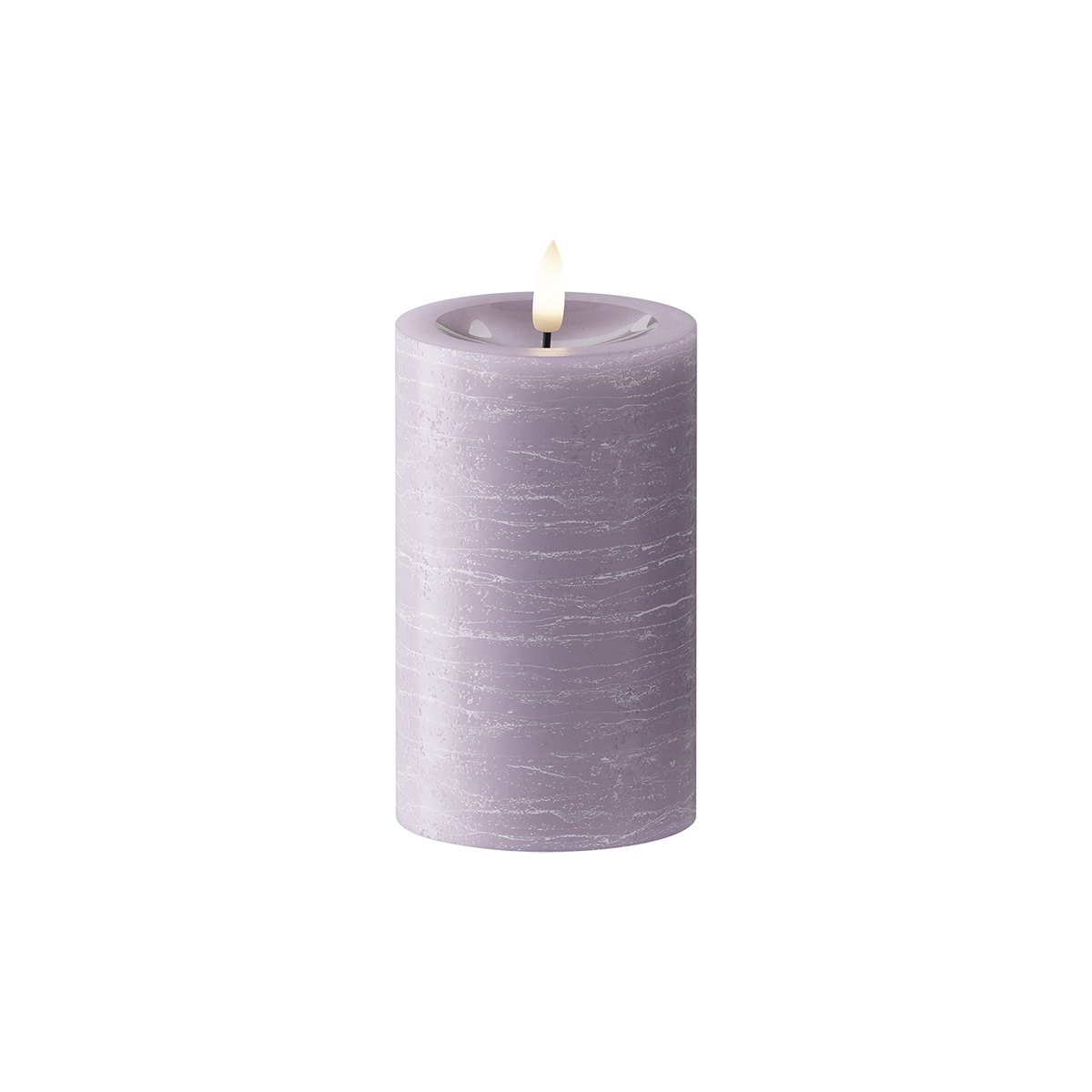 LED Pillar candle Ø 7.5 x 12.5 cm Lavender