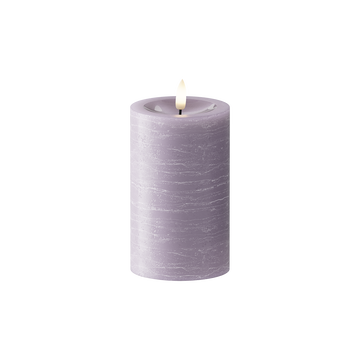 LED Pillar candle Ø 7.5 x 12.5 cm Lavender