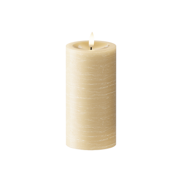 LED Pillar candle Ø 7.5 x 15 cm Light Caramel
