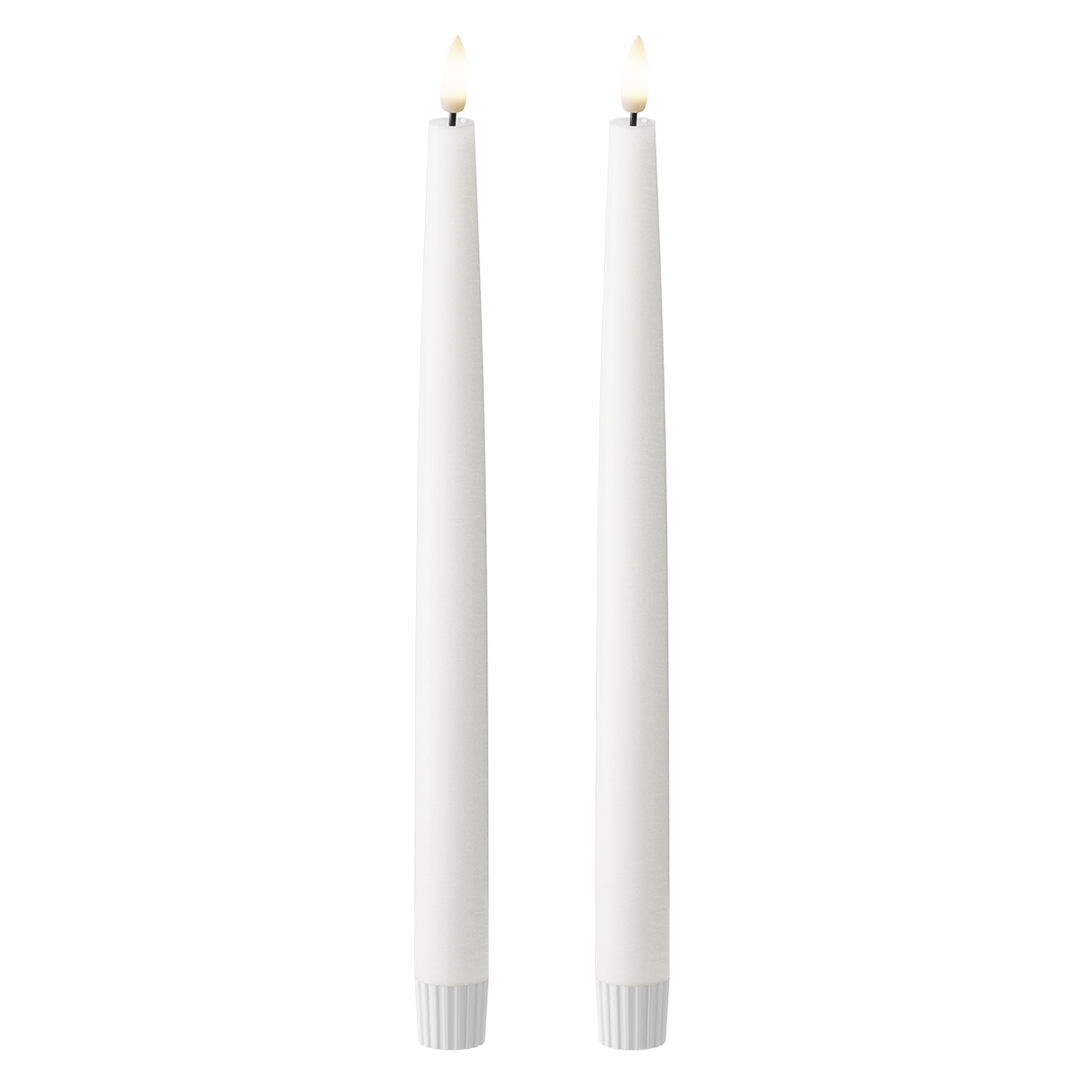 LED Crown valgusti 2 tk, Ø 2,2 x 29 cm Valge
