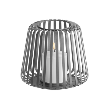 LED Lantern Ø 20 x 17 cm Gray