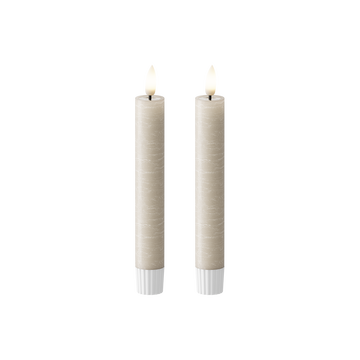 LED Dinner candle WetLook Ø 2.2 x 18.5 cm Sand