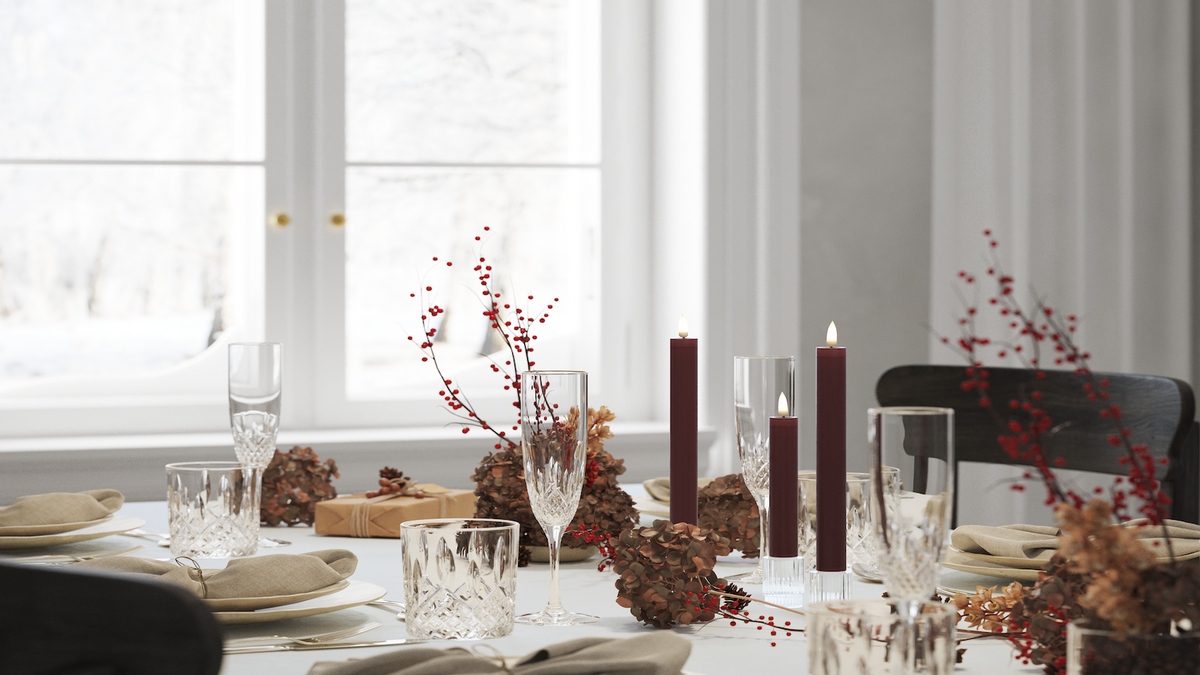 Practical timer function to your LED Dinner candle