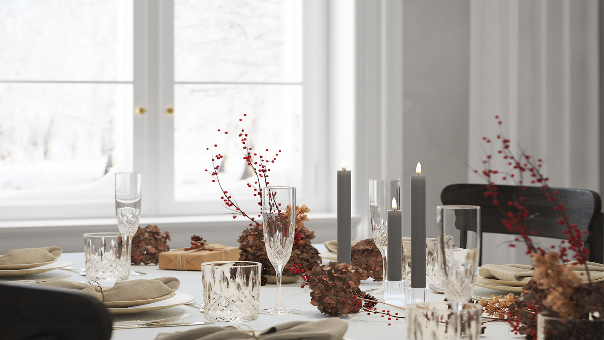 Practical timer function to your LED Dinner candle