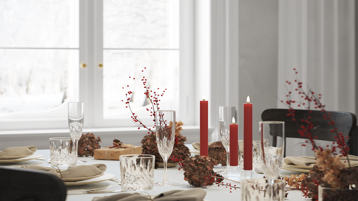 Practical timer function to your LED Dinner candle