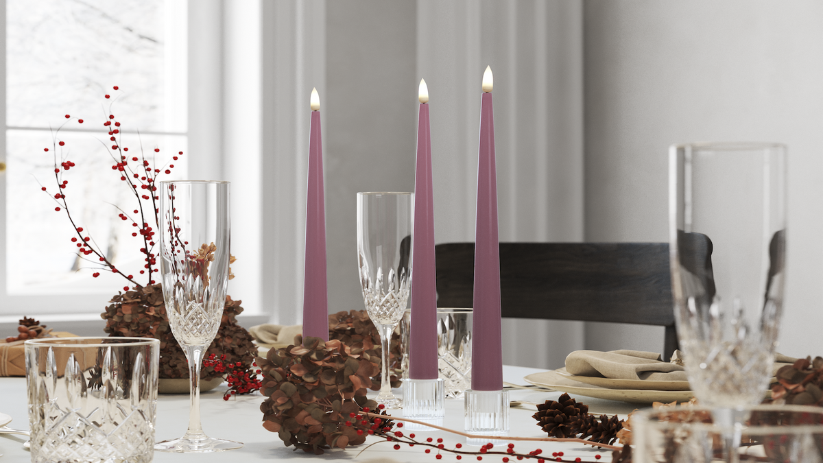 Natural faith LED Shiny Dinner candle 