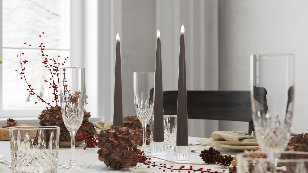 Natural faith LED Shiny Dinner candle 