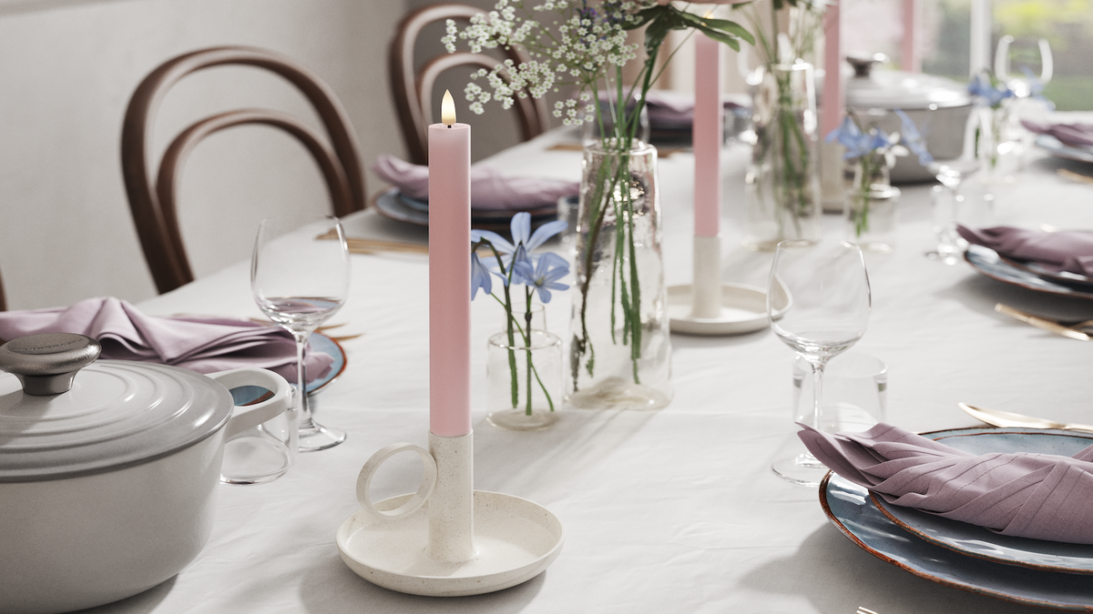 Natural faith LED Dinner candle With Wetlook ™ design