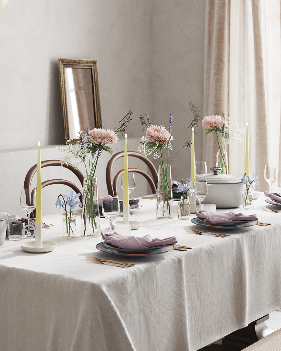 Vår Ljus Med Lack förpackning 38 cm (4 st.)