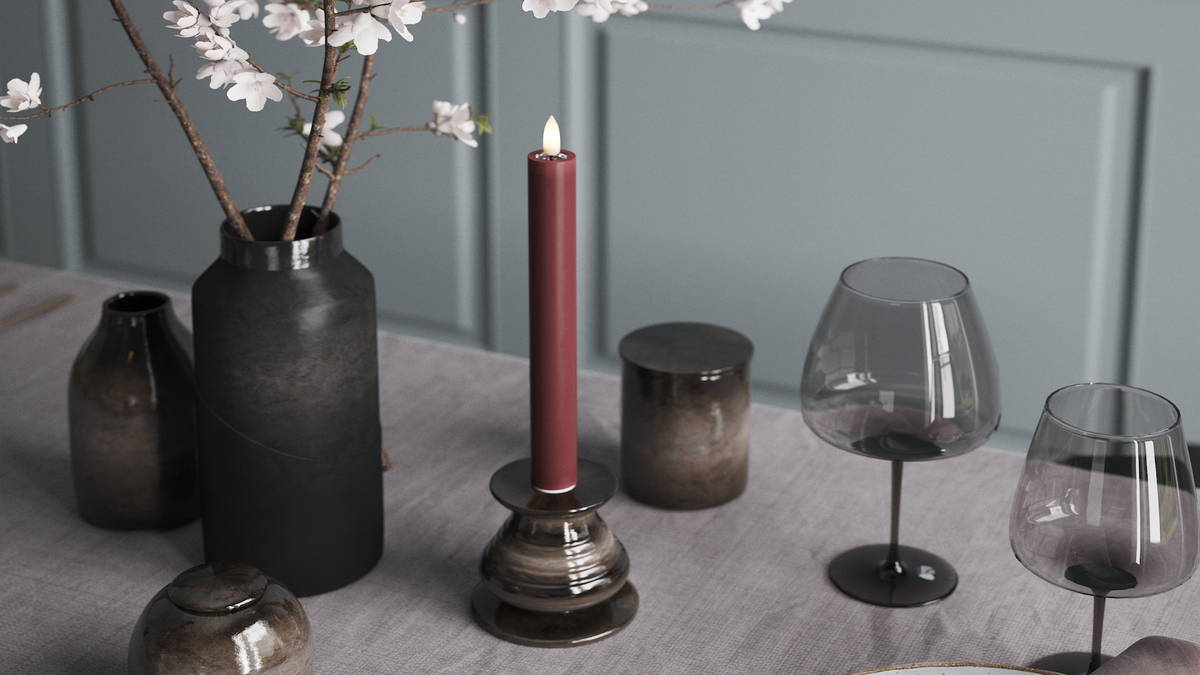 LED Dinner candle With lifelike LED flame