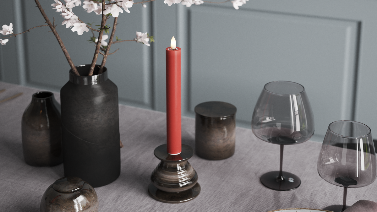 LED Dinner candle With lifelike LED flame