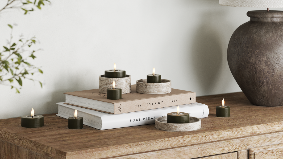 Natural faith LED Tealight candle With Wetlook ™ design