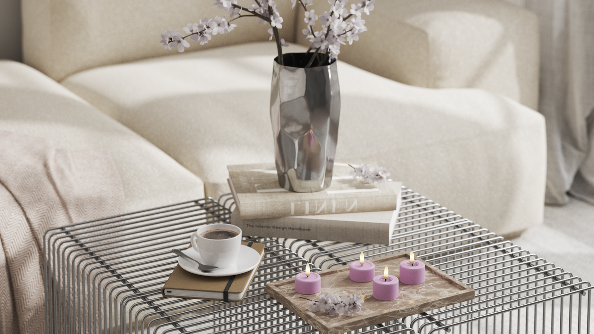 LED Jumbo Tealight candle With lifelike LED flame