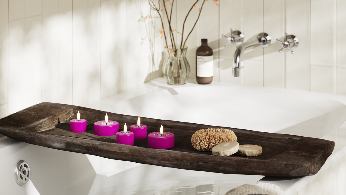 Practical timer function to your LED Jumbo Tealight candle