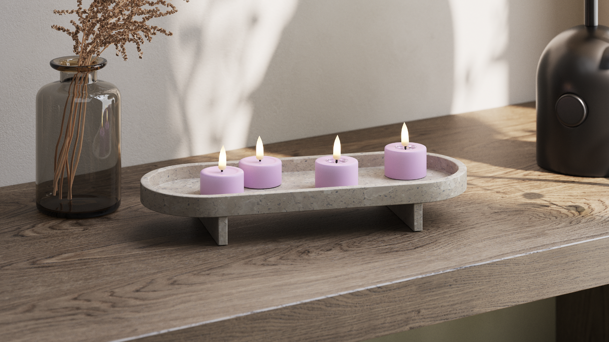 Practical timer function to your LED Jumbo Tealight candle