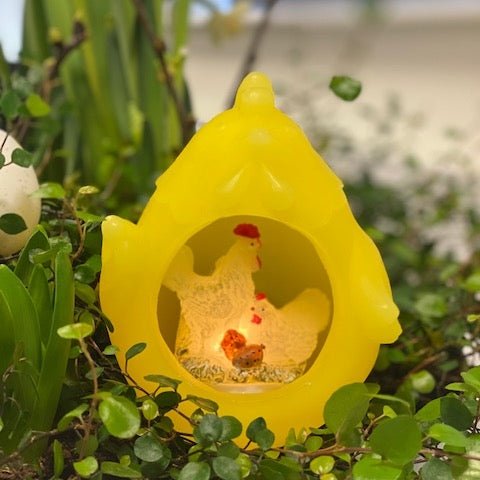 Easter Hen open in yellow Deluxe Homeart 1