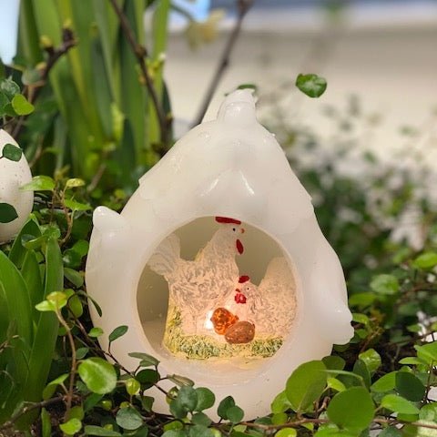 Easter Hen open in White Deluxe Homeart 1