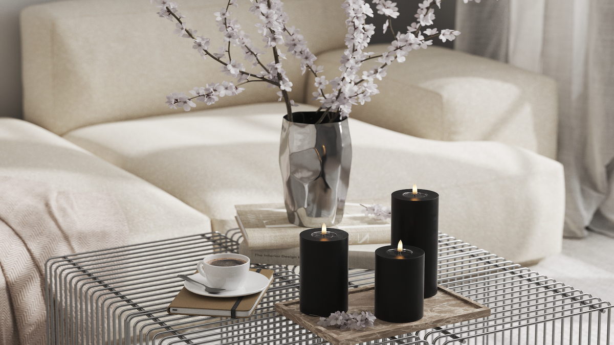 Practical timer function to your LED Pillar candle