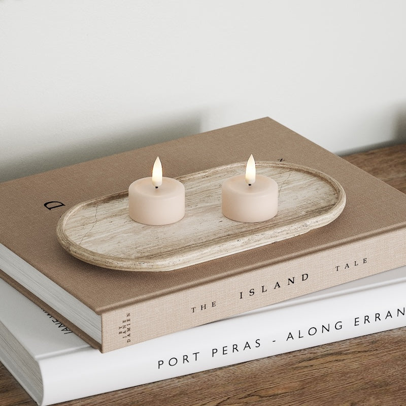 Deluxe Homeart LED Tealight candle 2 pieces Pink