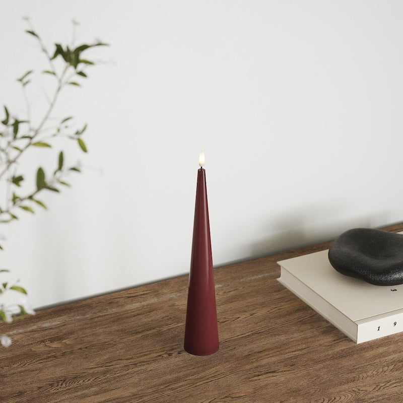 Deluxe Homeart Cone light D 5 x H 28 cm Cream