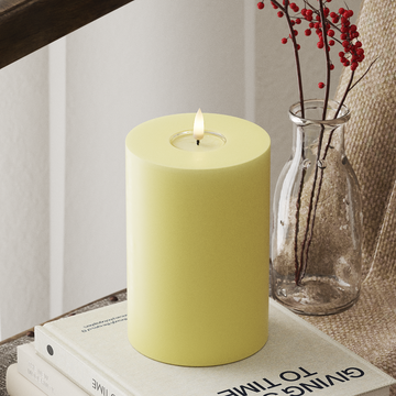 Deluxe Homeart LED Pillar candle Ø 10 x 15 cm Light Yellow LED Pillar candle 4