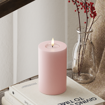 Deluxe Homeart LED Pillar candle Ø 7.5 x 12.5 cm Light Pink LED Pillar candle 4