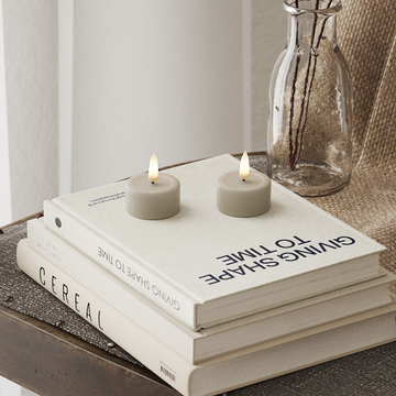 Deluxe Homeart LED Tealight candle 2 pieces Sand LED Tealight candle 4