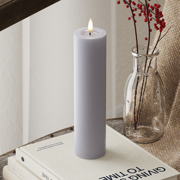 Deluxe Homeart LED Pillar candle Ø 5 x 20 cm Dusty Blue LED Pillar candle 4