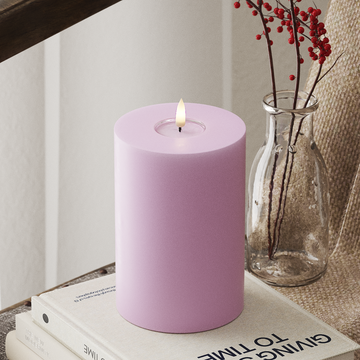 Deluxe Homeart LED Pillar candle Ø 10 x 15 cm Lavender LED Pillar candle 4