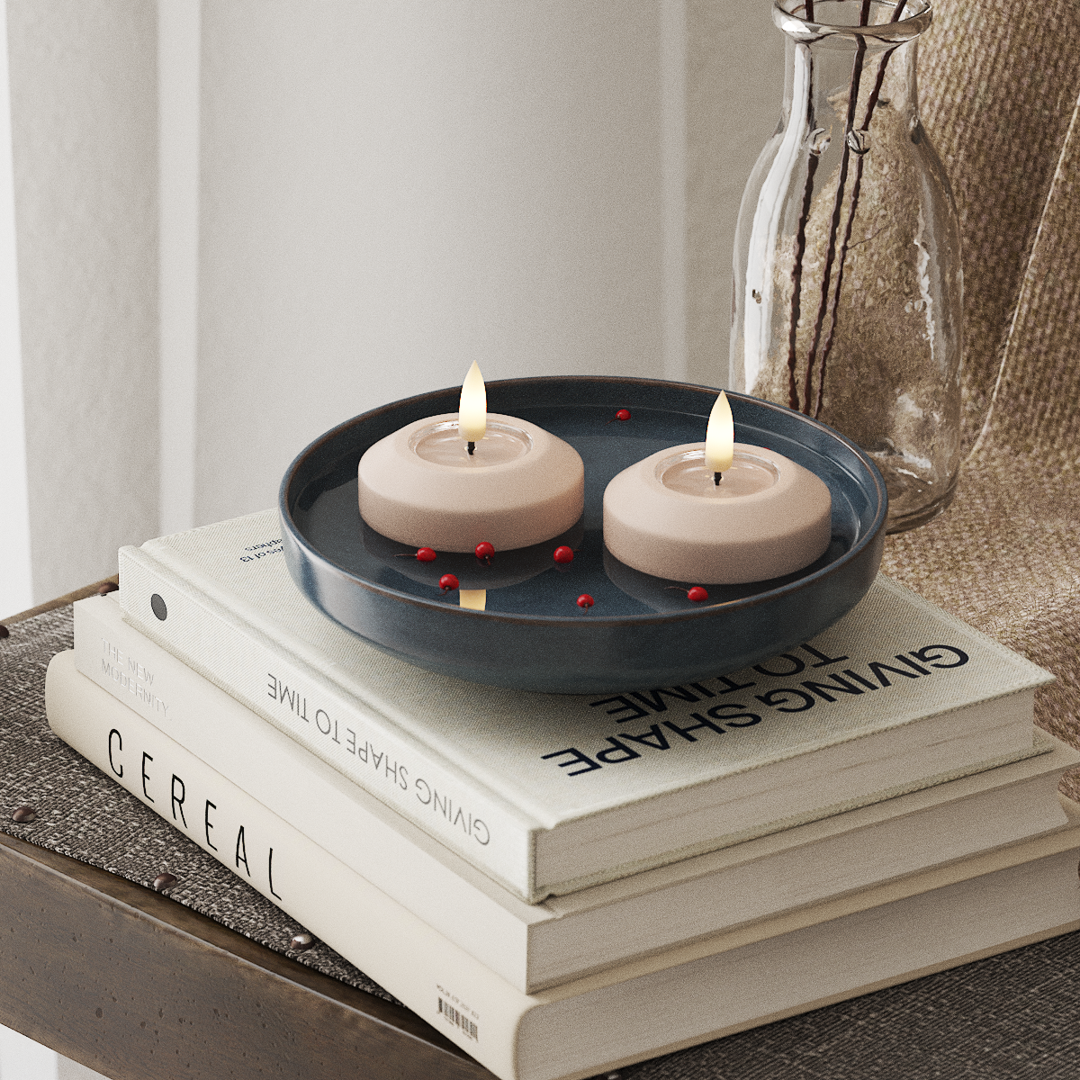 Deluxe Homeart LED Floating candle Ø 6.1 cm 2 pcs Pink LED Floating candle 4