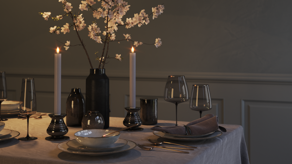 LED Dinner candle With lifelike LED flame