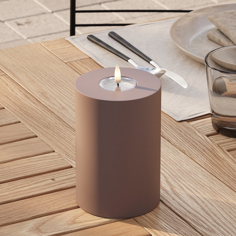 Deluxe Homeart Outdoors LED Pillar candle Ø 10 x 15 cm Caramel LED outdoor light Pillar candle 2