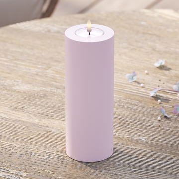Deluxe Homeart Outdoors LED Pillar candle Ø 7.5 x 20 cm Dusty Red LED outdoor light Pillar candle 2