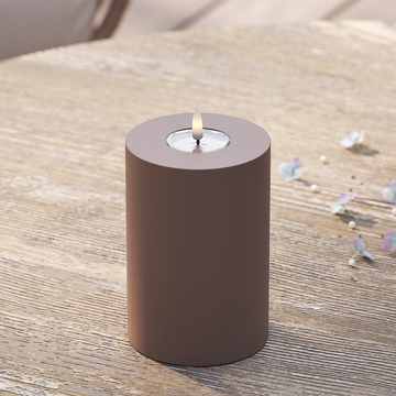 Deluxe Homeart Outdoors LED Pillar candle Ø 10 x 15 cm Caramel LED outdoor light Pillar candle 2