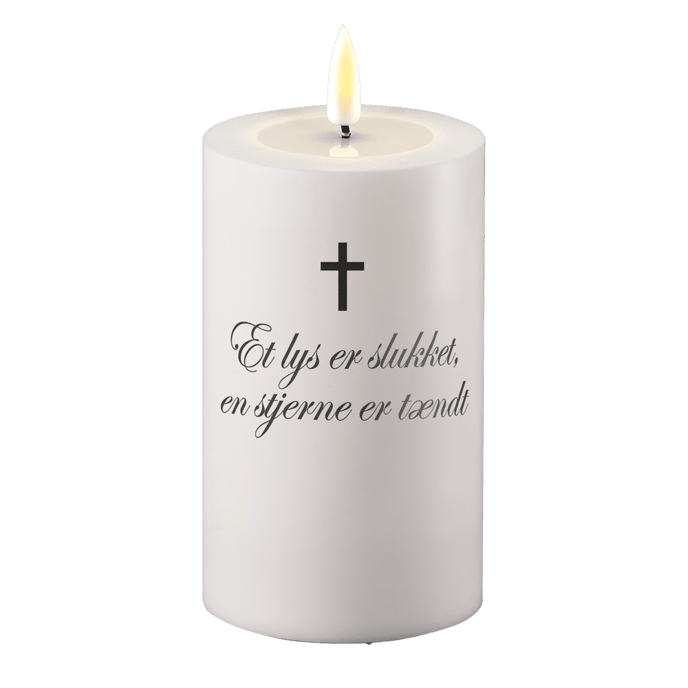 LED Grave light A candle is extinguished, a star is lit Deluxe Homeart 1