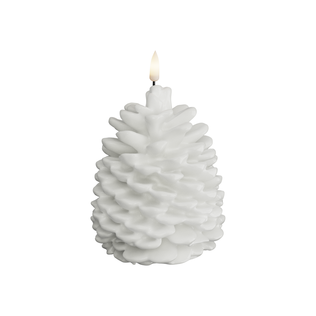 Deluxe Homeart LED Fir cone 10 x 13 cm White LED Fir cone 1