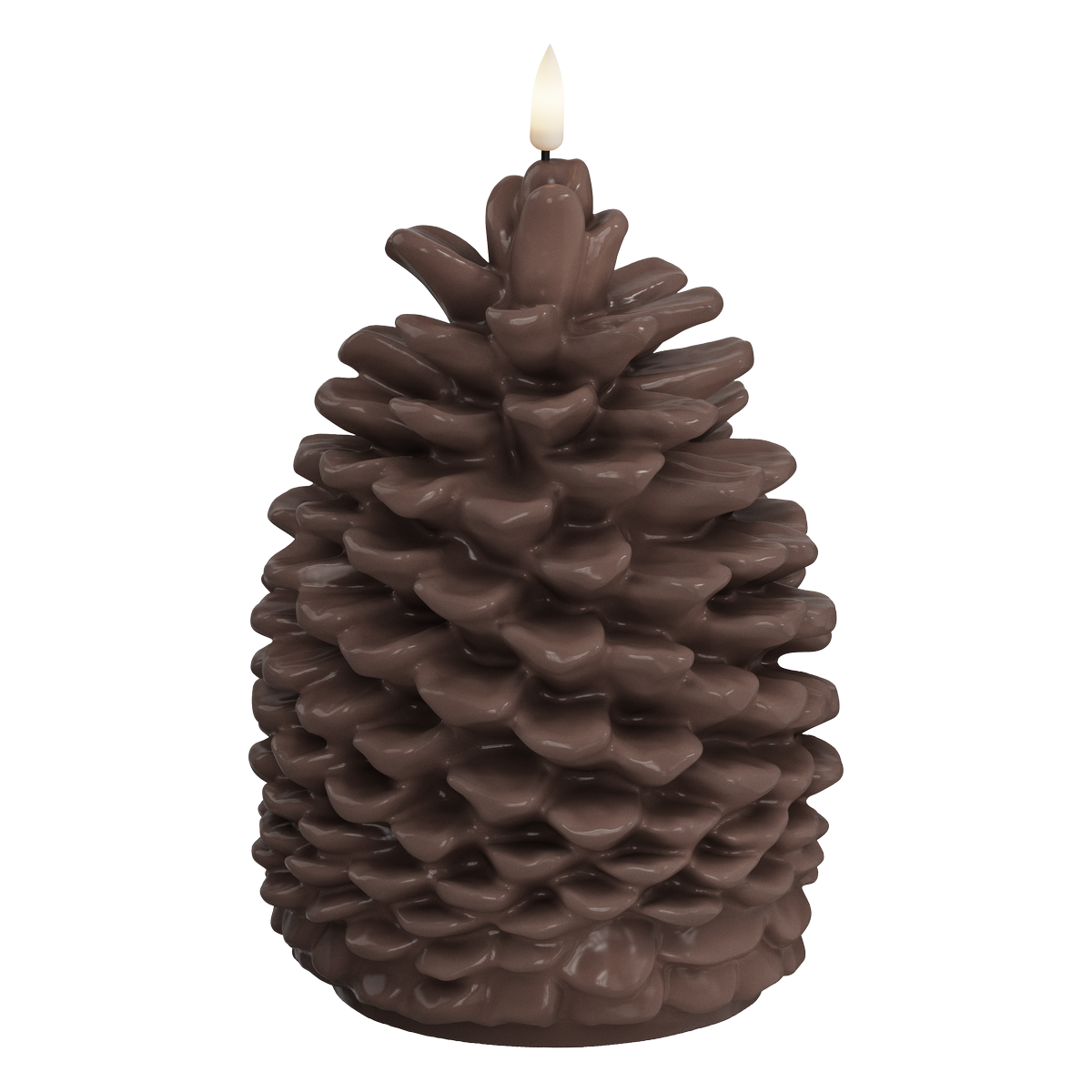 Deluxe Homeart LED Fir cone 14 x 19 cm brown LED Fir cone 1