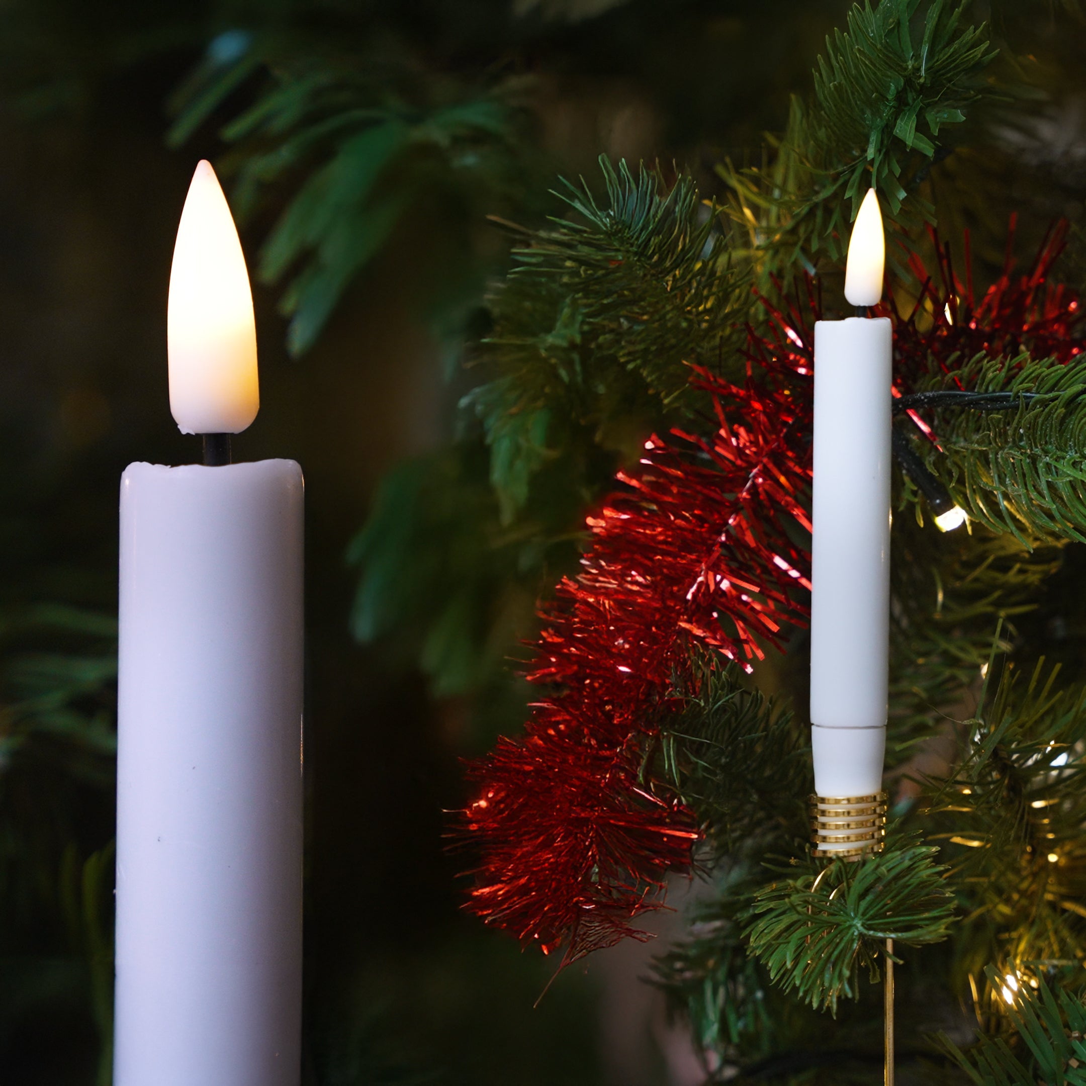 Deluxe Homeart Juletræslys belagt med stearin 6 stk Jul 7