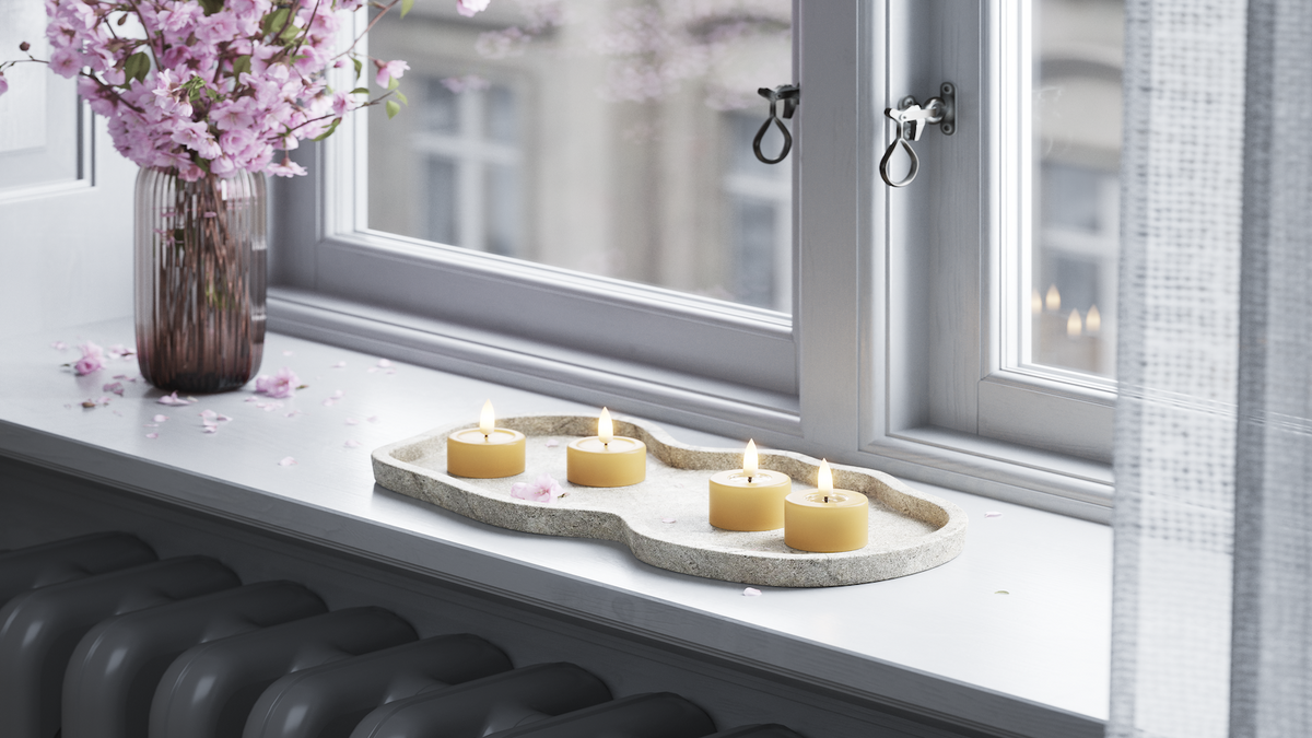 Practical timer function to your LED Jumbo Tealight candle