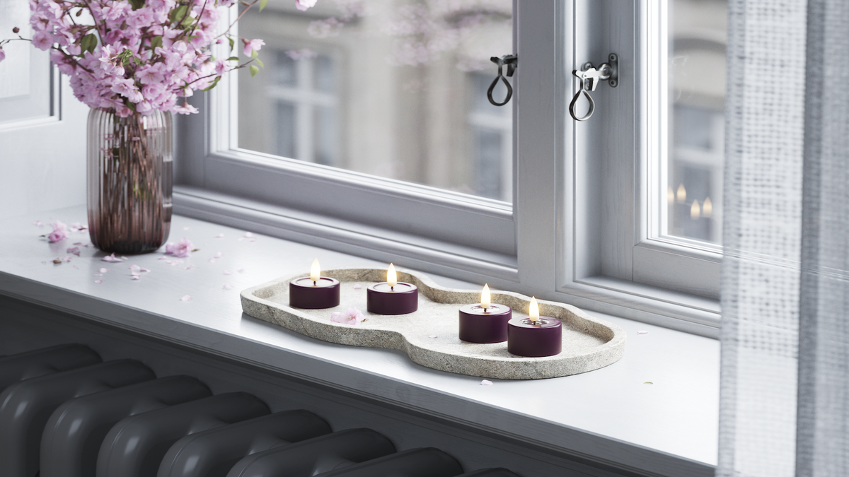 Practical timer function to your LED Jumbo Tealight candle