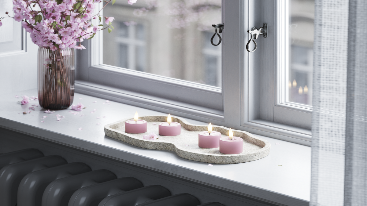 Practical timer function to your LED Jumbo Tealight candle