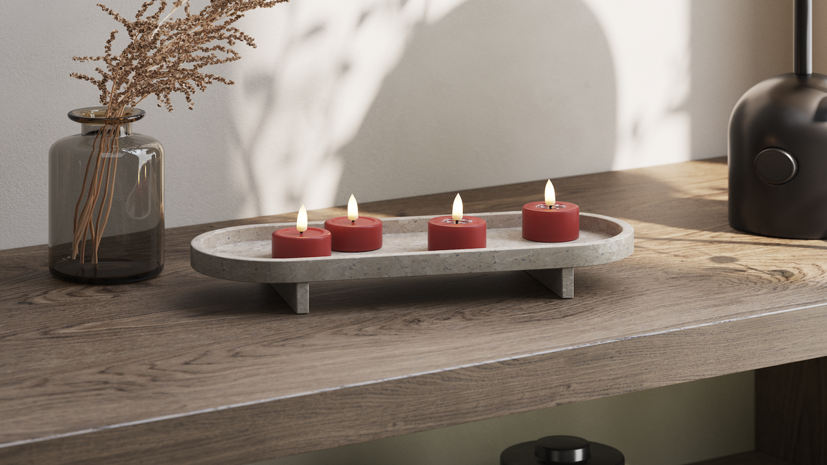 Natural faith LED Tealight candle With Wetlook ™ design